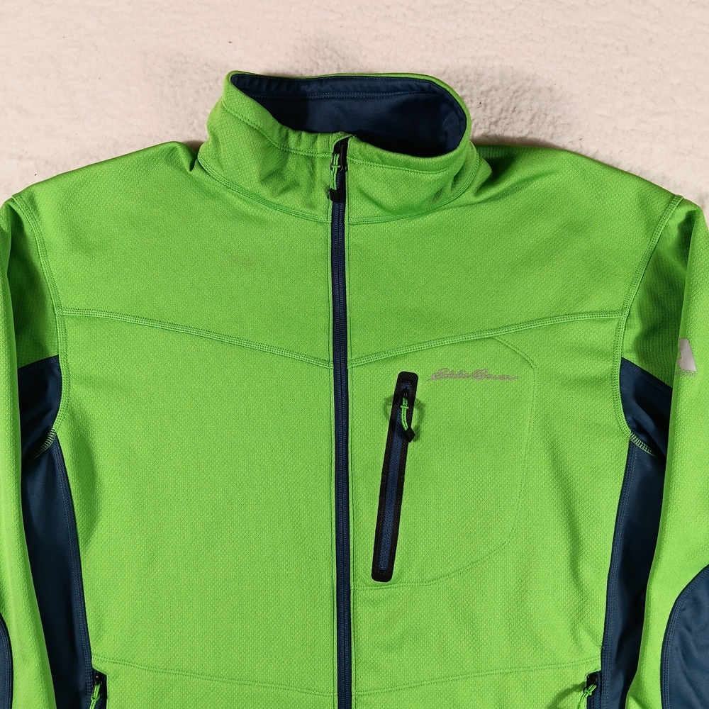 Eddie Bauer Jacket Mens XL Green First Ascent Softshell Full Zip Outdoor Gorp - Picture 5 of 13